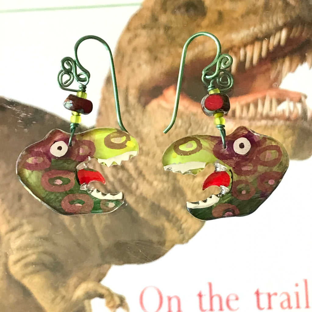 dino earrings